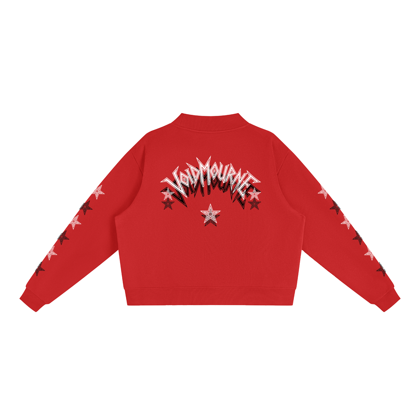 VoidMourne Essential Fleece Mock-Neck Crew Sweatshirt