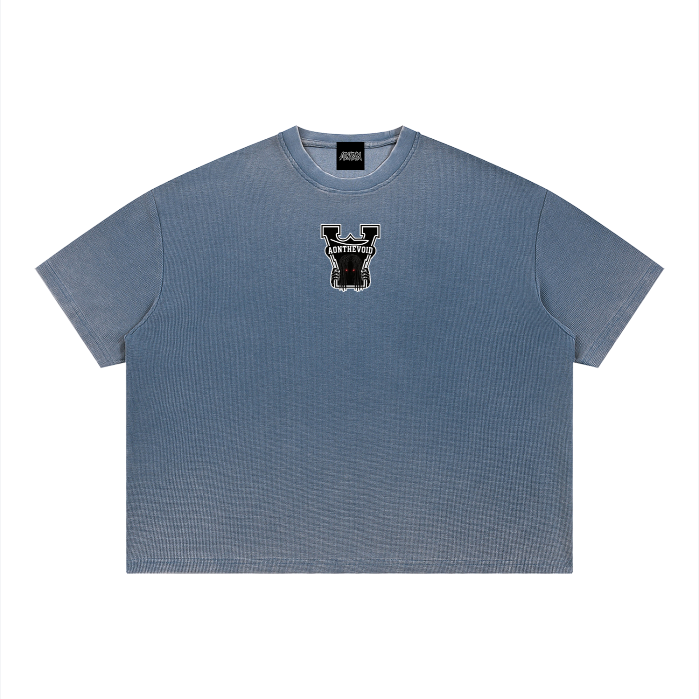 Unisex Vintage Wash Sunfade Boxy Waffle T-Shirt