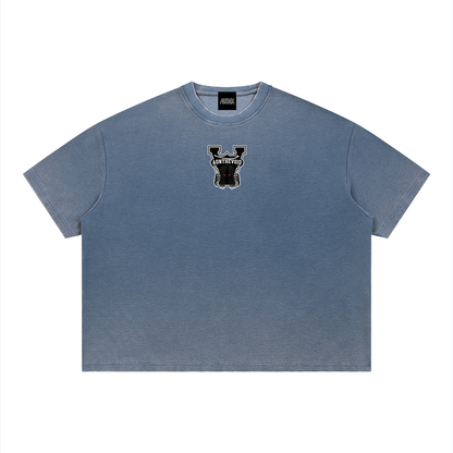 Unisex Vintage Wash Sunfade Boxy Waffle T-Shirt