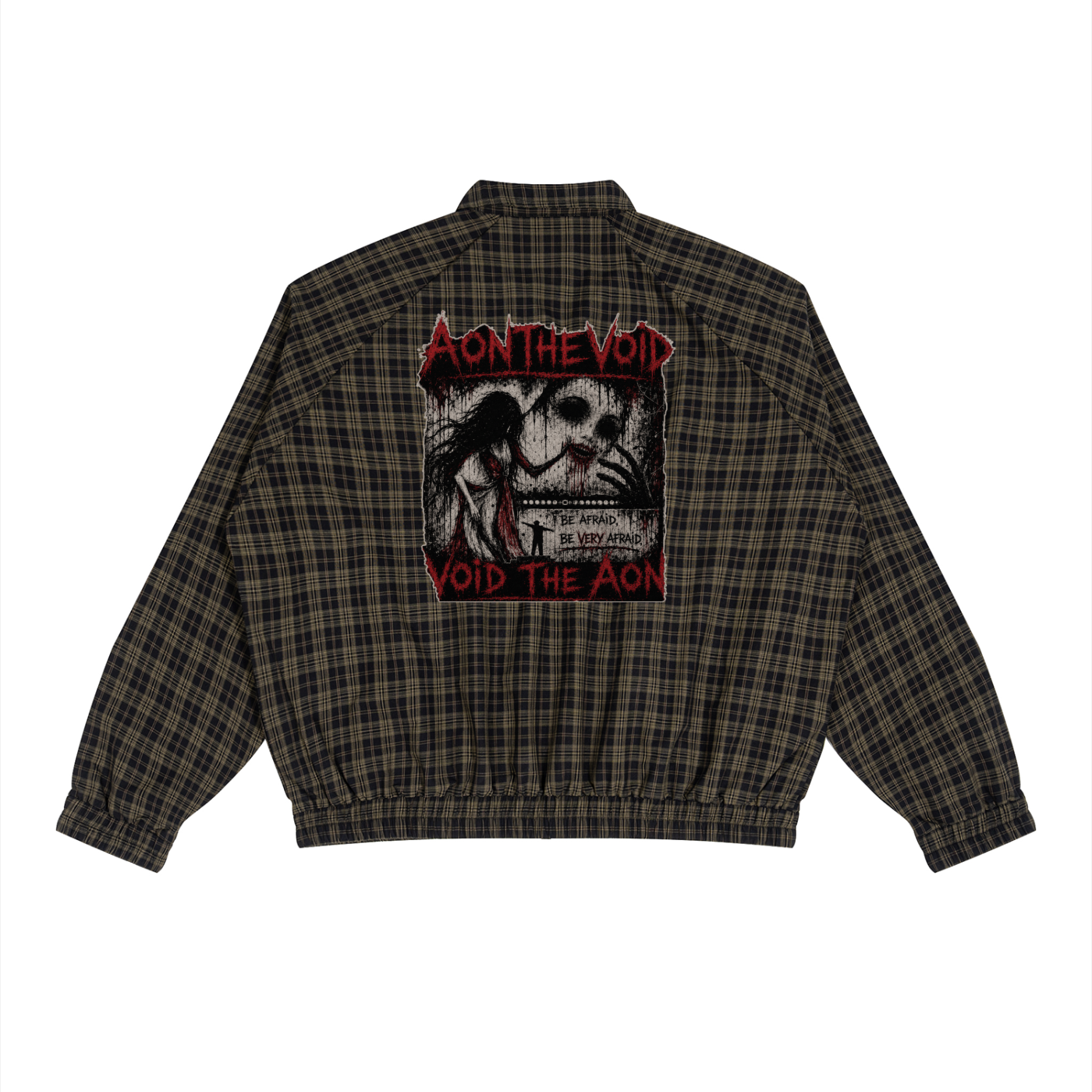 Unisex Plaid Full-Zip Track Jacket