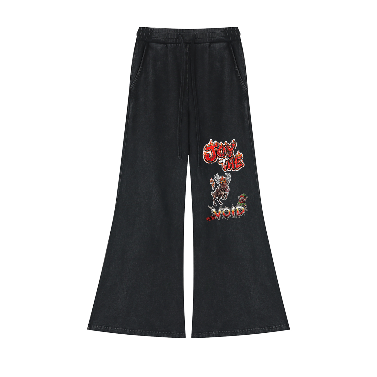 VoidMas Women’s Vintage Wash Flared Sweatpants