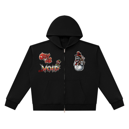 VoidMas Unisex Heavyweight Full Zip Boxy Hoodie