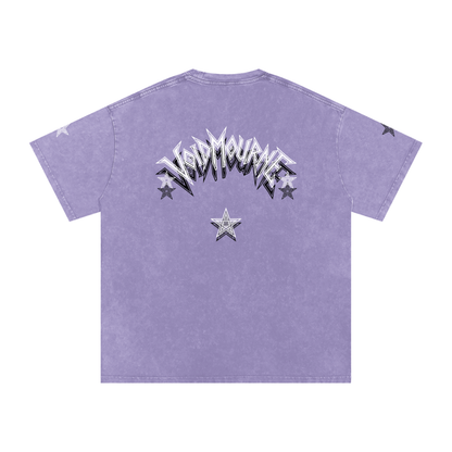 VoidMourne Snow Washed Oversized Cotton T-Shirt