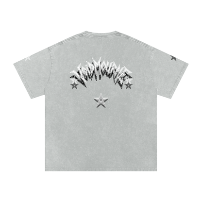 VoidMourne Snow Washed Oversized Cotton T-Shirt