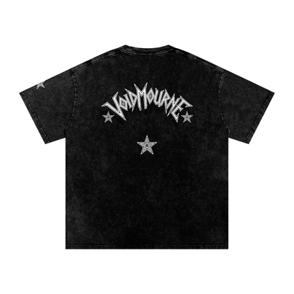 VoidMourne Snow Washed Oversized Cotton T-Shirt