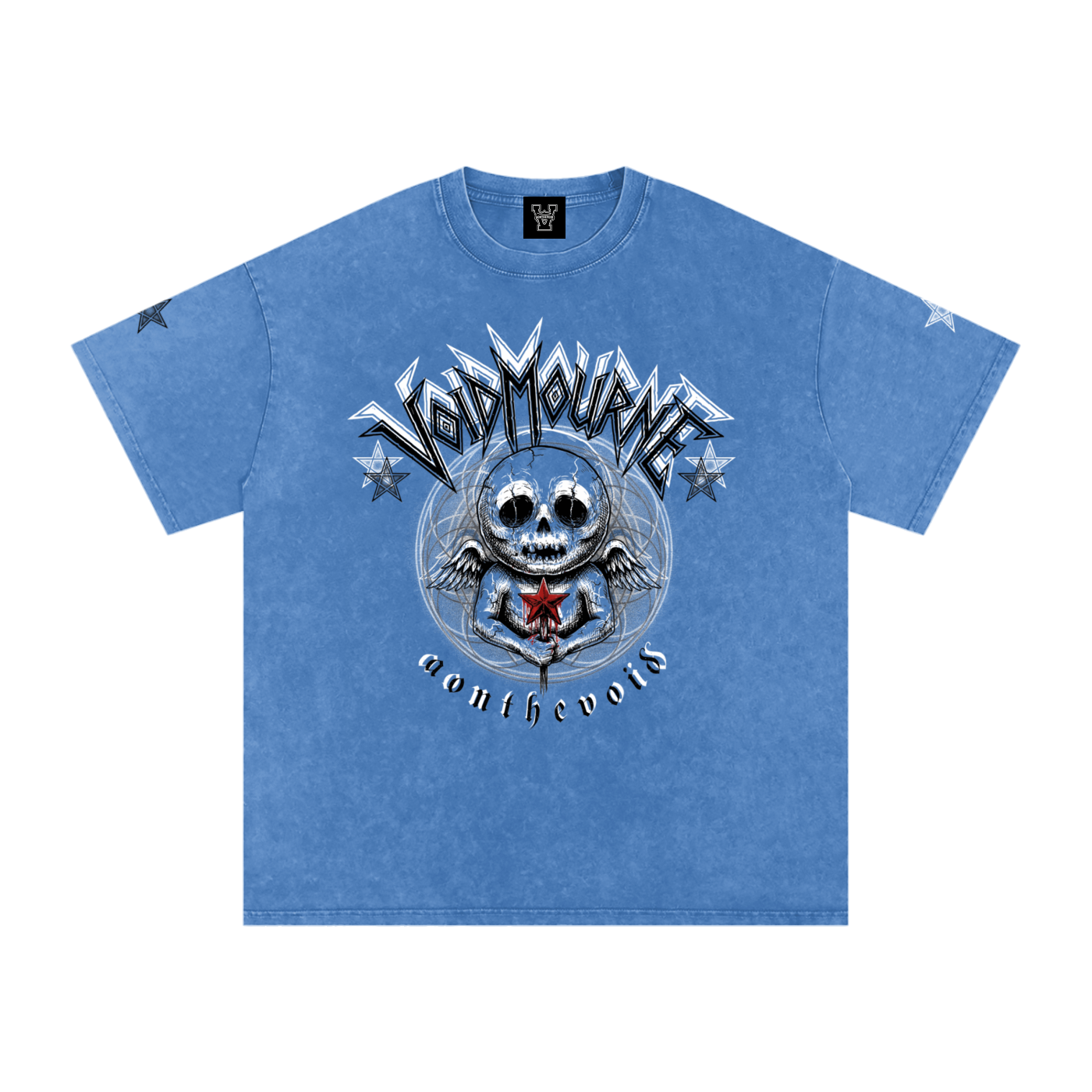 VoidMourne Snow Washed Oversized Cotton T-Shirt