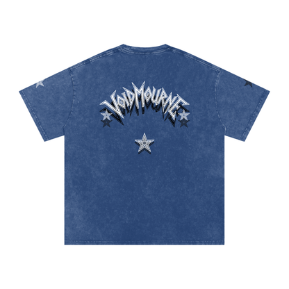 VoidMourne Snow Washed Oversized Cotton T-Shirt