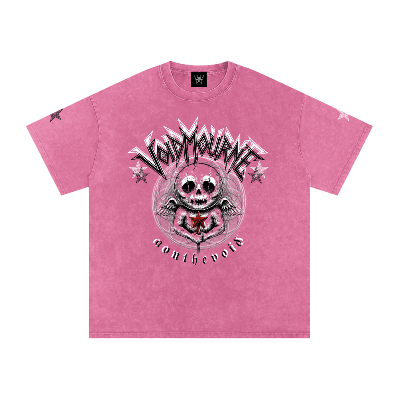 VoidMourne Snow Washed Oversized Cotton T-Shirt