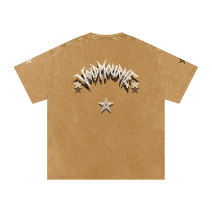VoidMourne Snow Washed Oversized Cotton T-Shirt