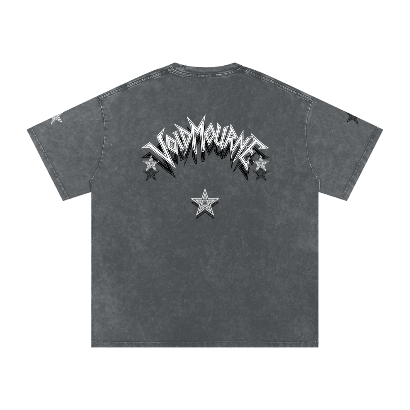 VoidMourne Snow Washed Oversized Cotton T-Shirt