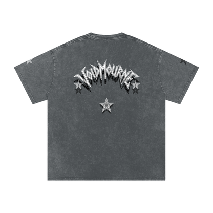 VoidMourne Snow Washed Oversized Cotton T-Shirt