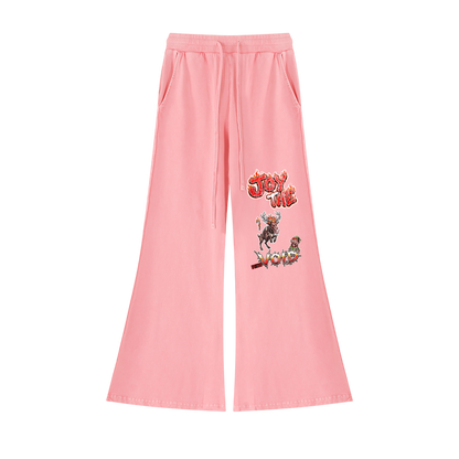 VoidMas Women’s Vintage Wash Flared Sweatpants