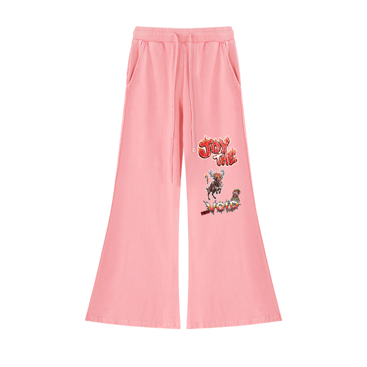 VoidMas Women’s Vintage Wash Flared Sweatpants