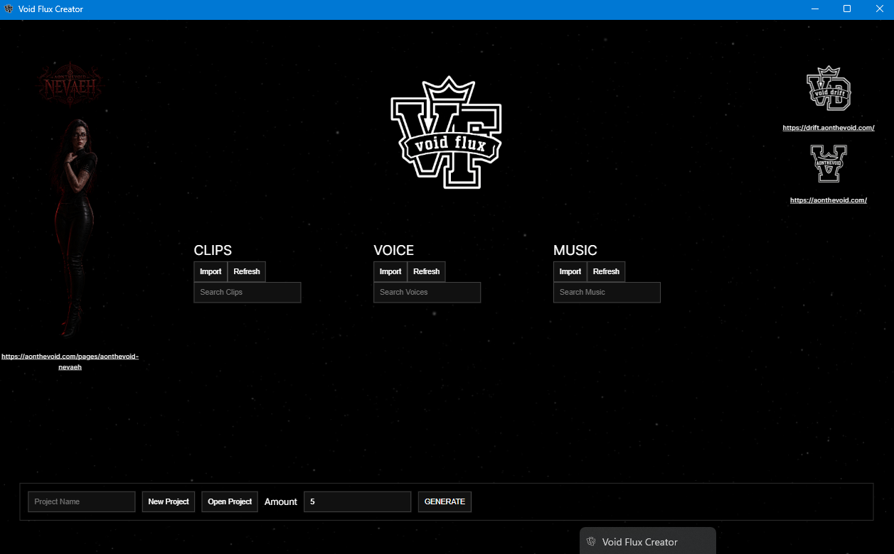 Void Flux Creator