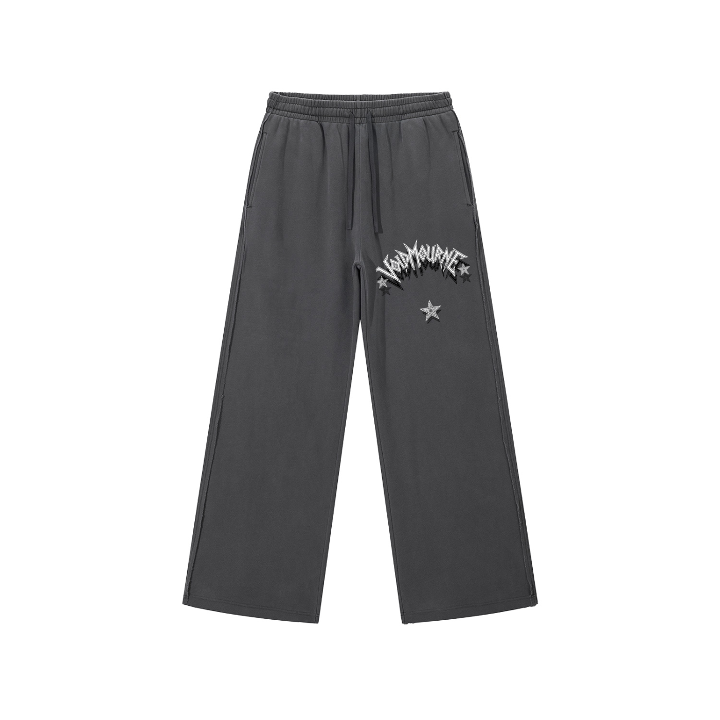 VoidMourne Snow Washed Raw Edge Sweatpants