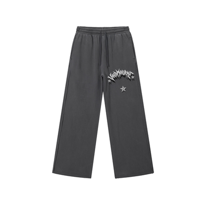 VoidMourne Snow Washed Raw Edge Sweatpants