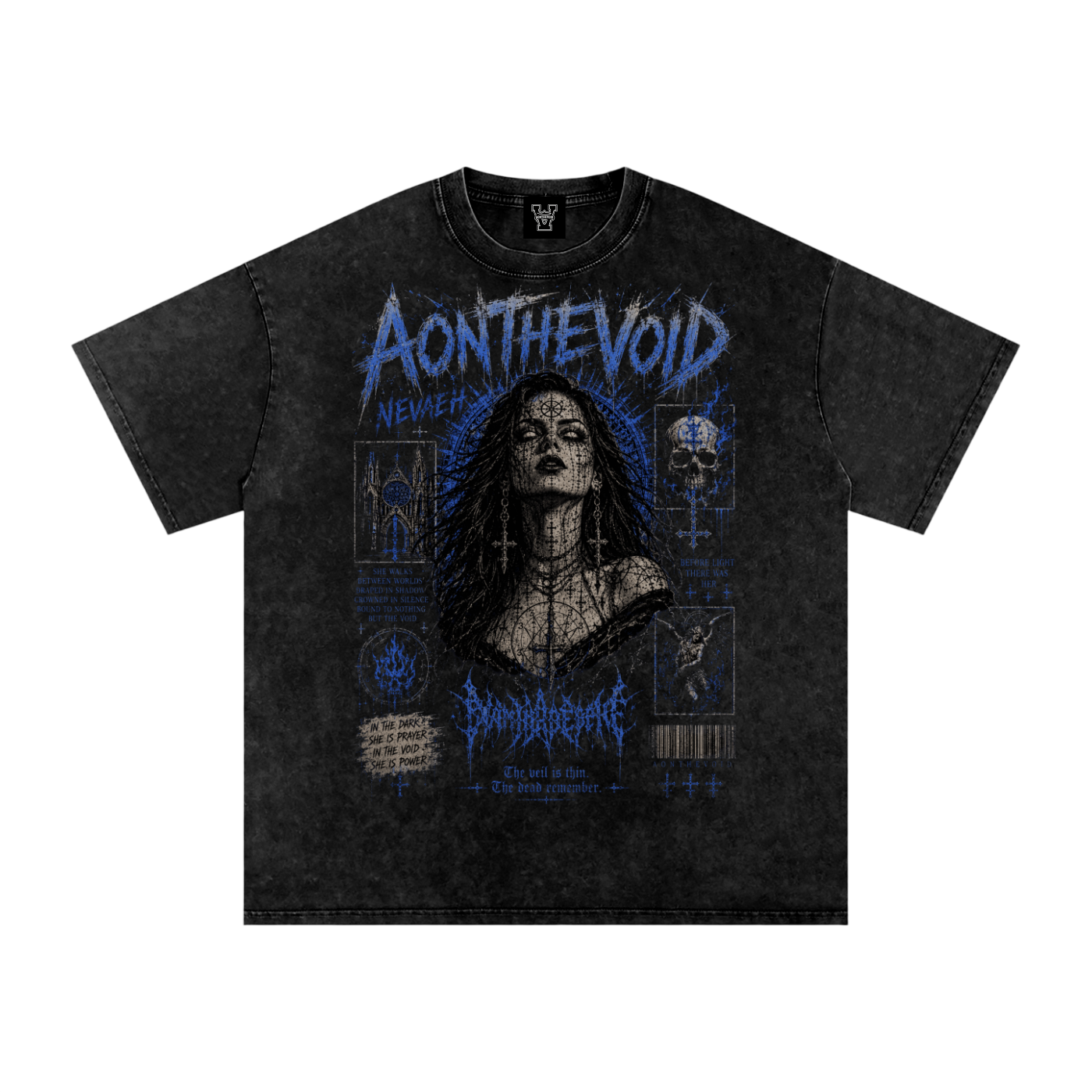 Nevaeh Snow Washed Oversized Cotton T-Shirt