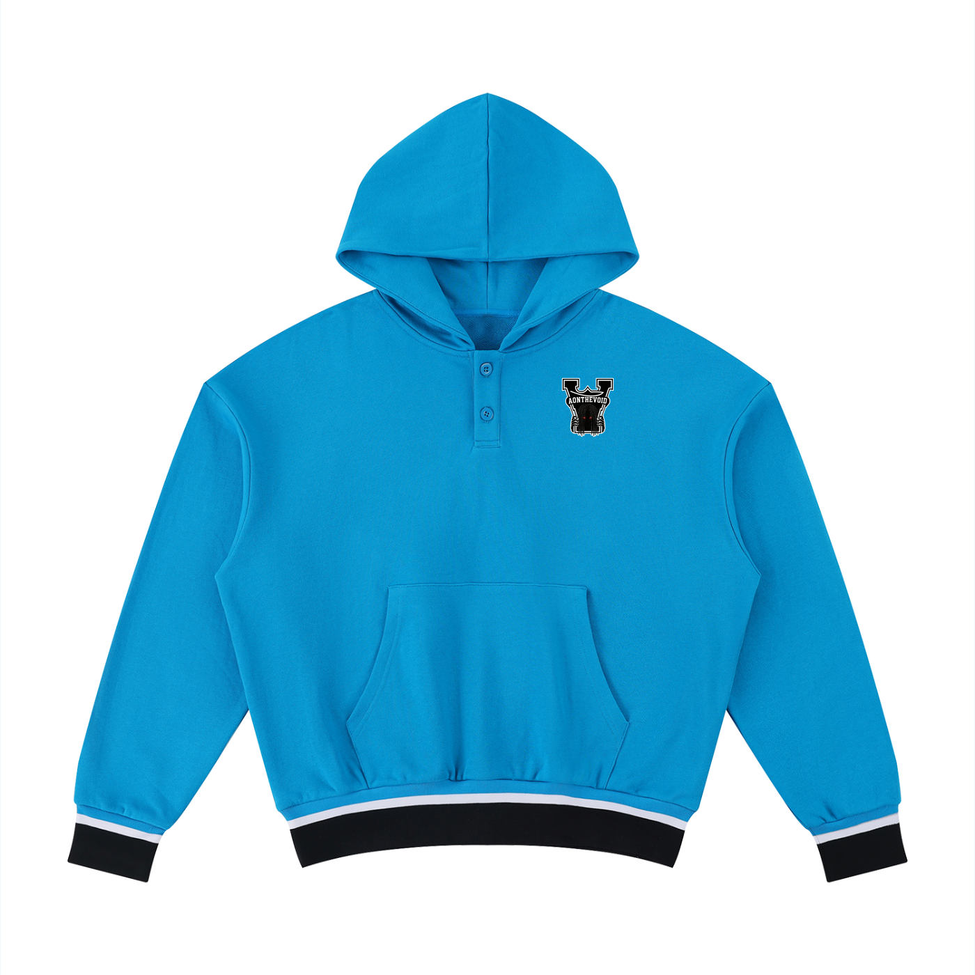 Unisex Oversized Color Block Boxy Hoodie