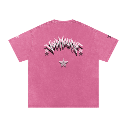VoidMourne Snow Washed Oversized Cotton T-Shirt