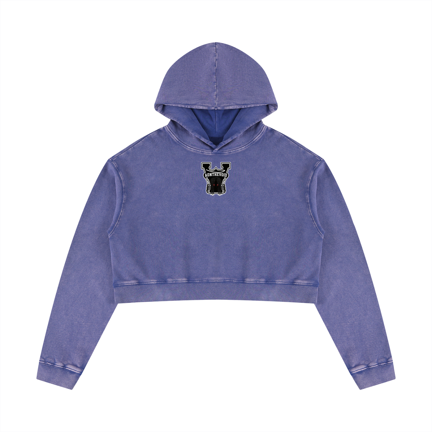 Women’s Mineral Washed Crop Hoodie