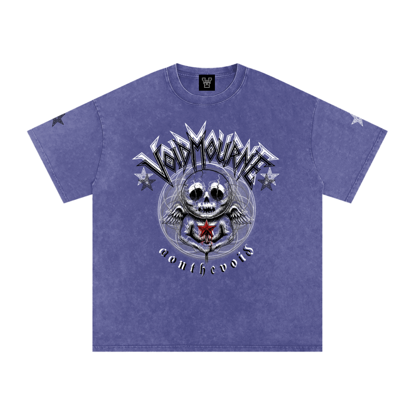 VoidMourne Snow Washed Oversized Cotton T-Shirt