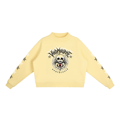 VoidMourne Essential Fleece Mock-Neck Crew Sweatshirt