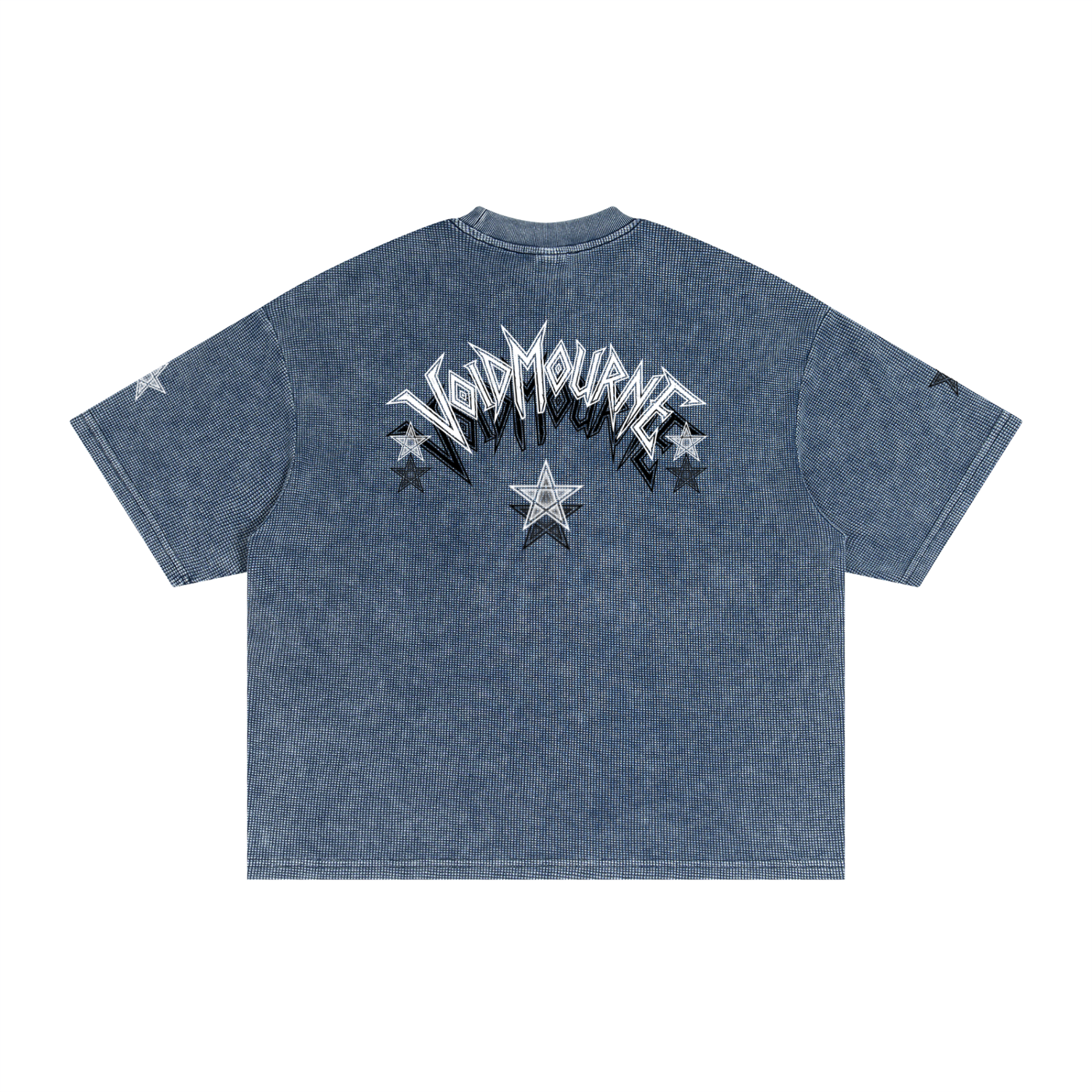 VoidMourne Textured Waffle Washed Boxy T-Shirt
