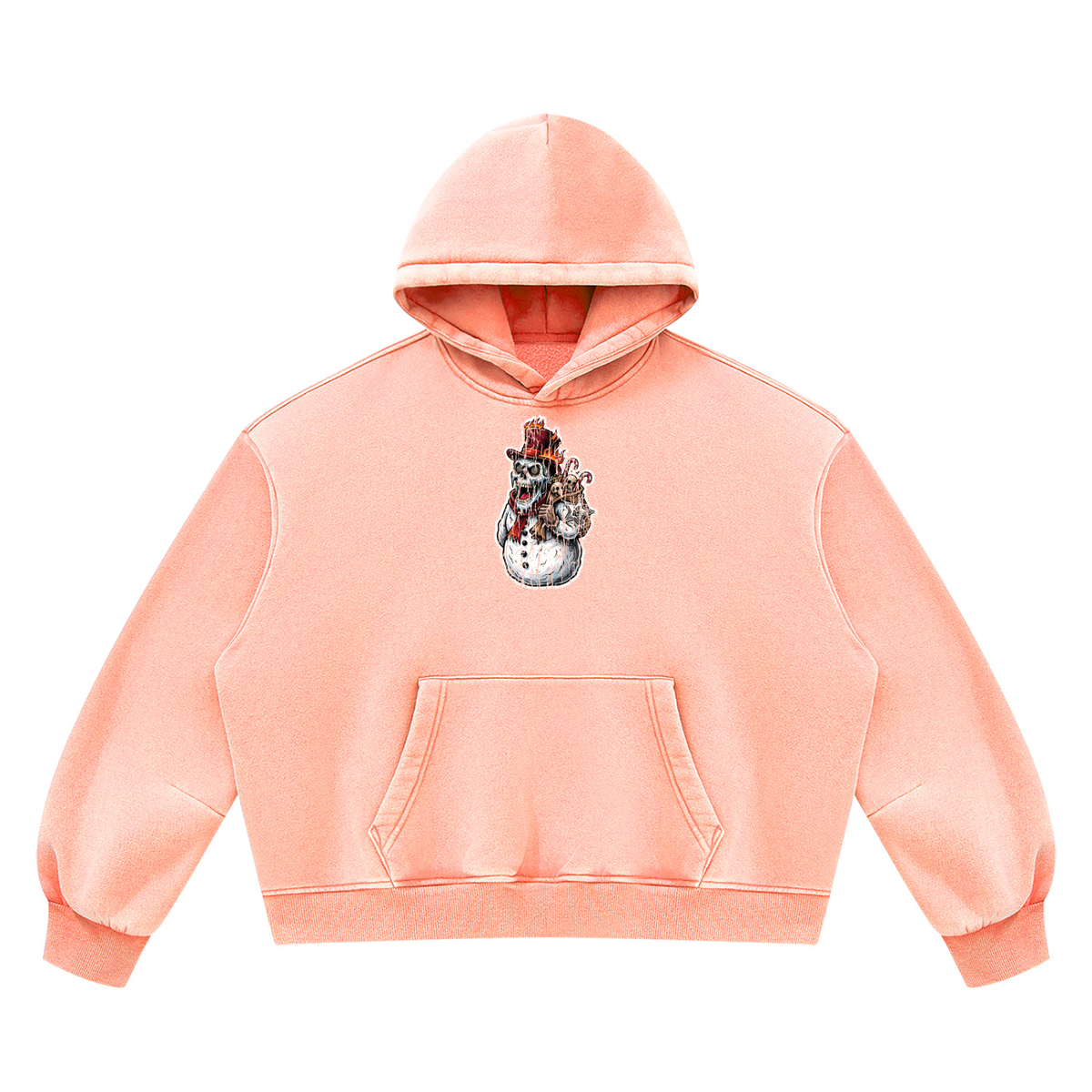 VoidMas Unisex Vintage Wash Boxy Fleece Hoodie
