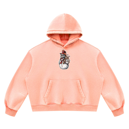 VoidMas Unisex Vintage Wash Boxy Fleece Hoodie