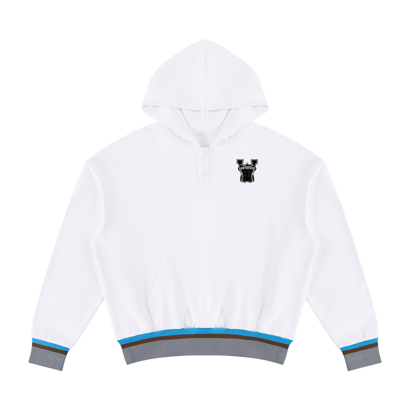 Unisex Oversized Color Block Boxy Hoodie