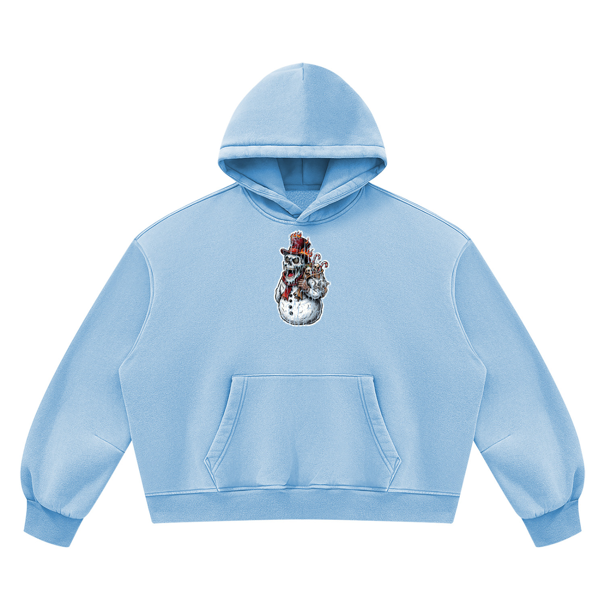 VoidMas Unisex Vintage Wash Boxy Fleece Hoodie