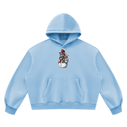 VoidMas Unisex Vintage Wash Boxy Fleece Hoodie