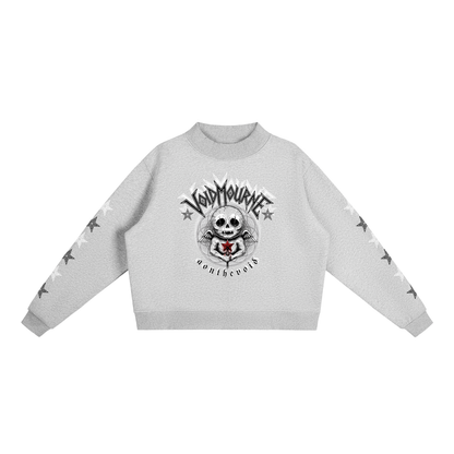 VoidMourne Essential Fleece Mock-Neck Crew Sweatshirt