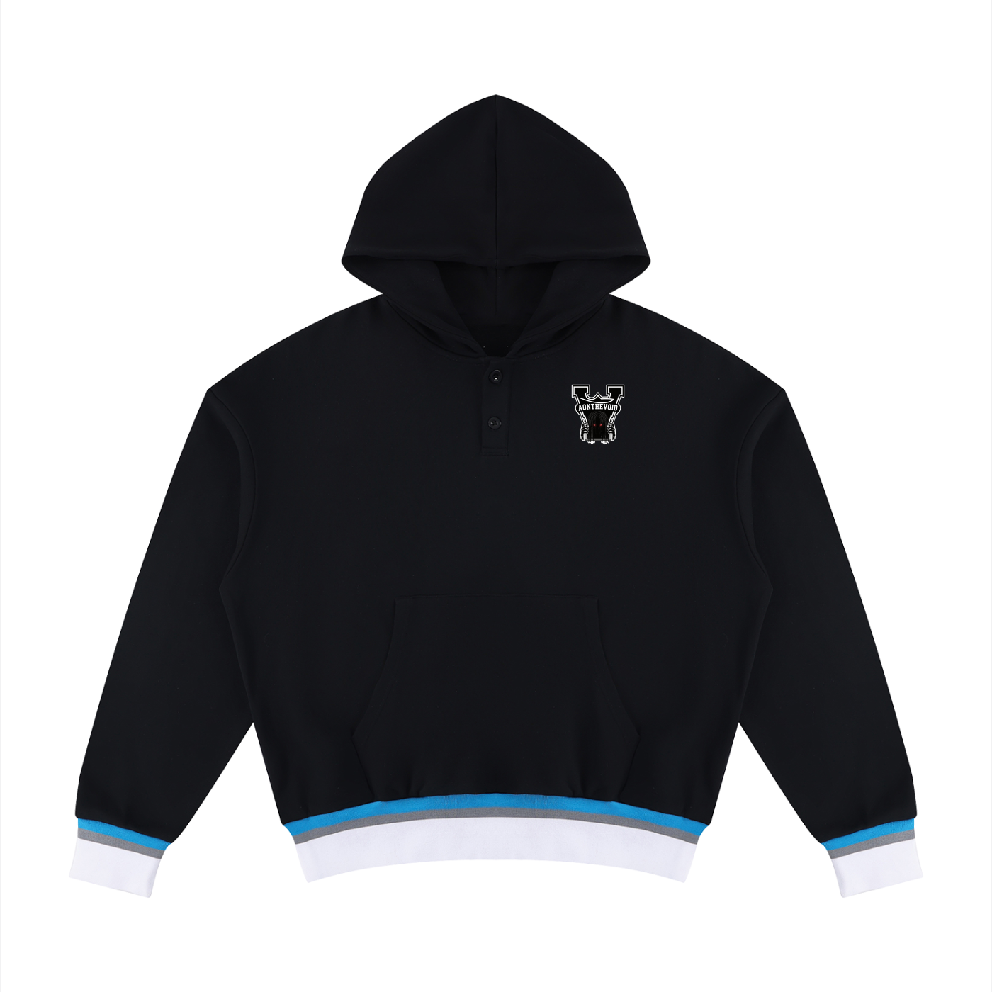 Unisex Oversized Color Block Boxy Hoodie