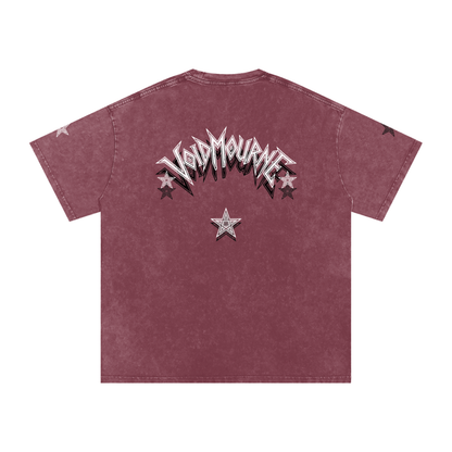 VoidMourne Snow Washed Oversized Cotton T-Shirt