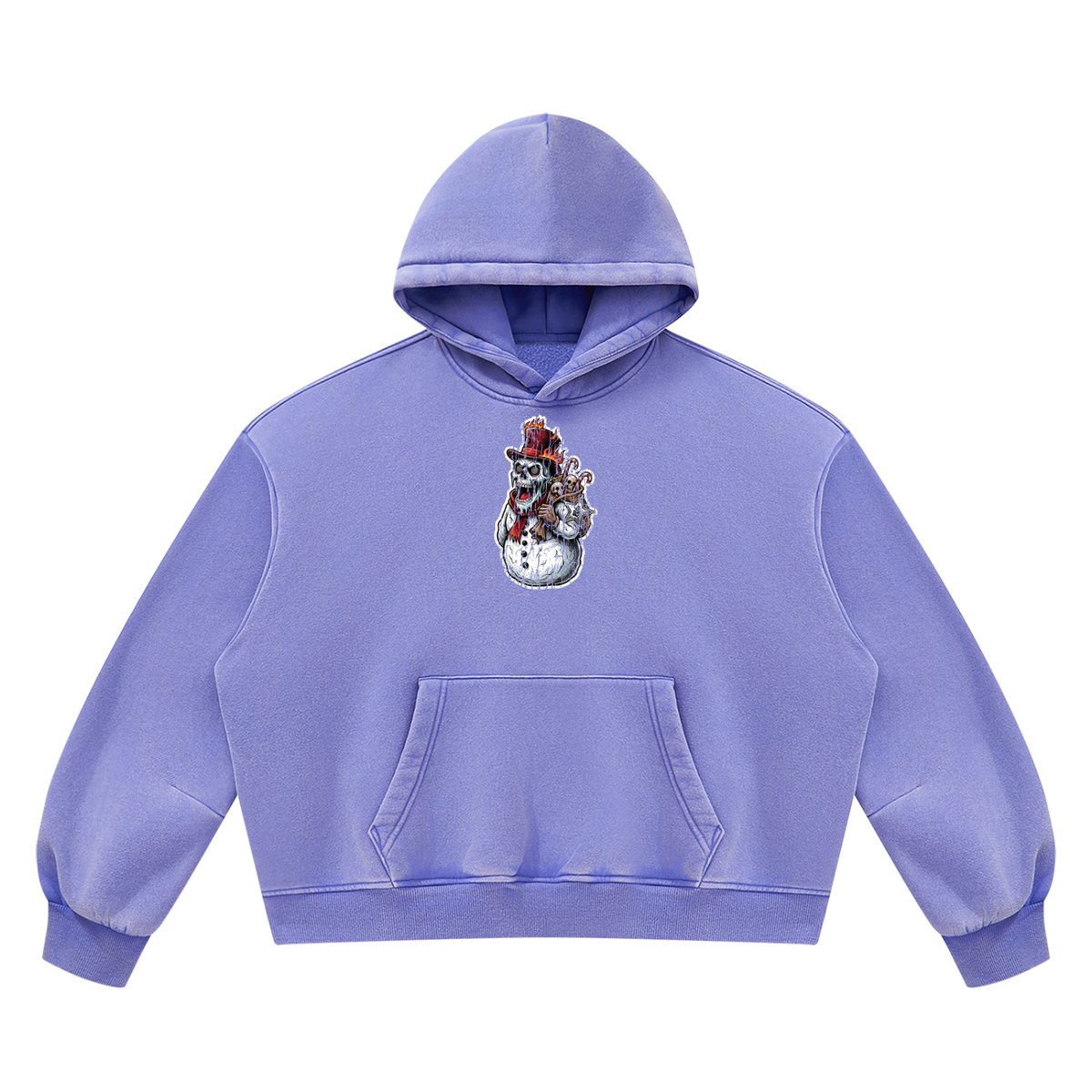 VoidMas Unisex Vintage Wash Boxy Fleece Hoodie