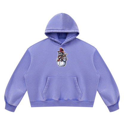 VoidMas Unisex Vintage Wash Boxy Fleece Hoodie