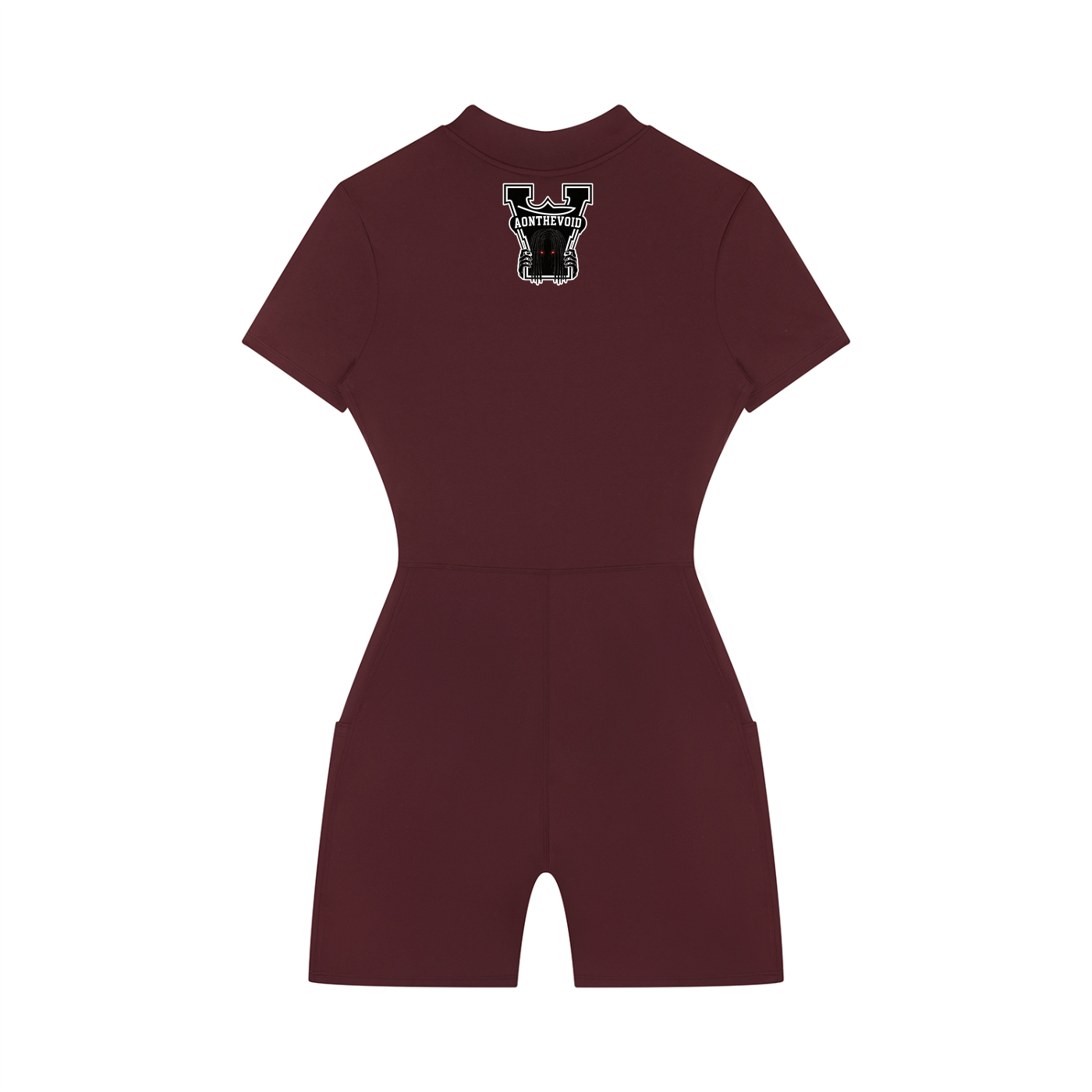 Women's Quarter-Zip Short Sleeve Romper
