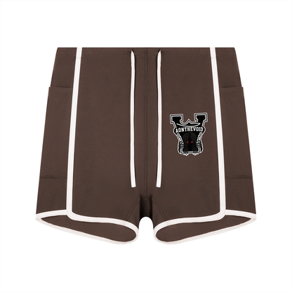 Women's High Rise Color Block Yoga Shorts