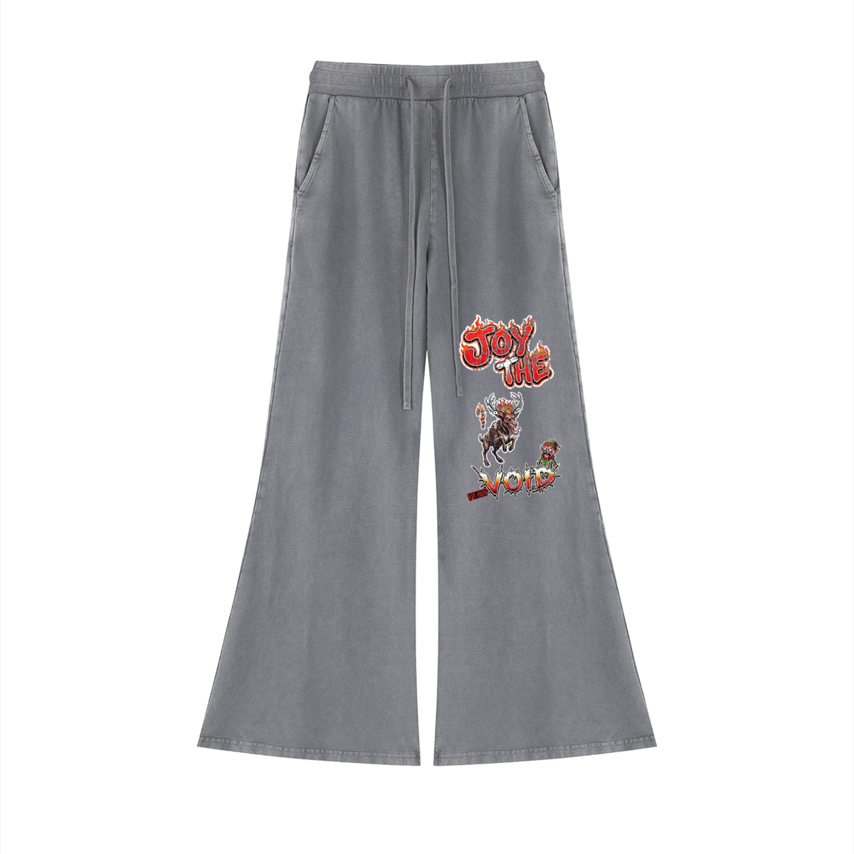VoidMas Women’s Vintage Wash Flared Sweatpants