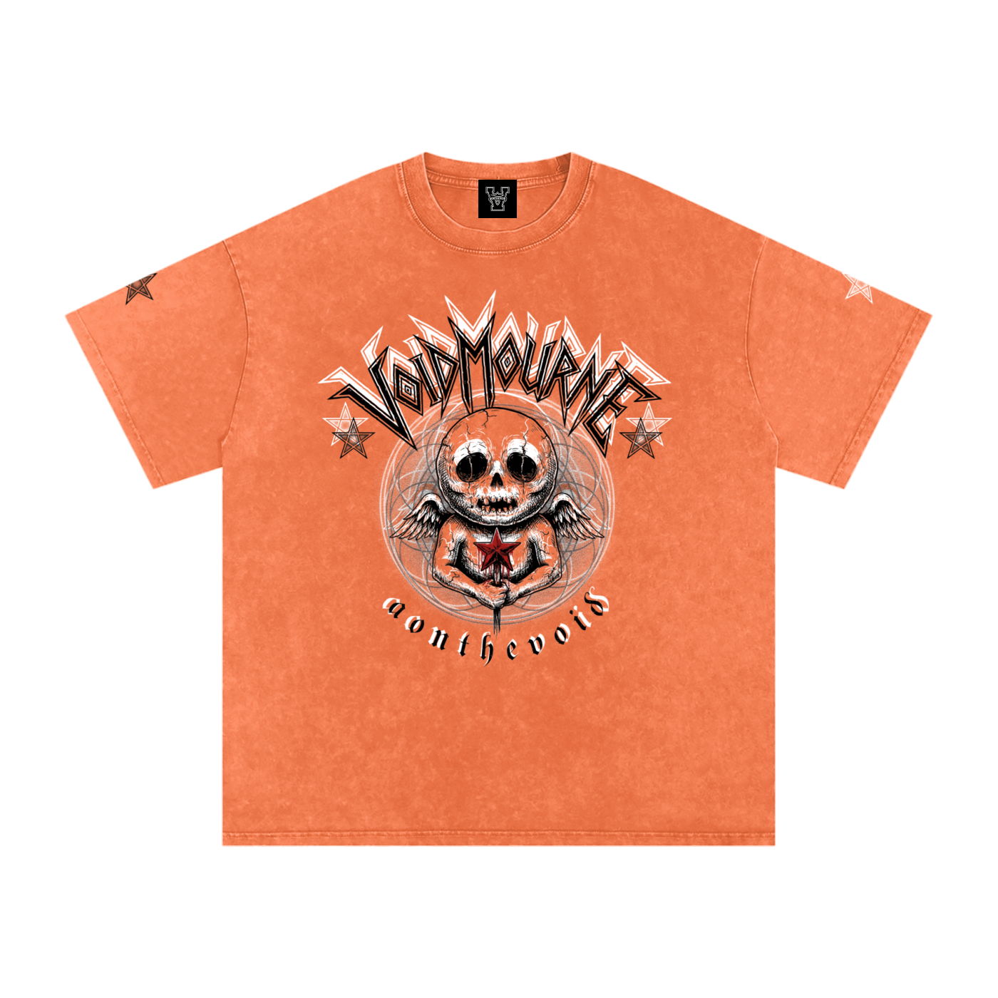 VoidMourne Snow Washed Oversized Cotton T-Shirt