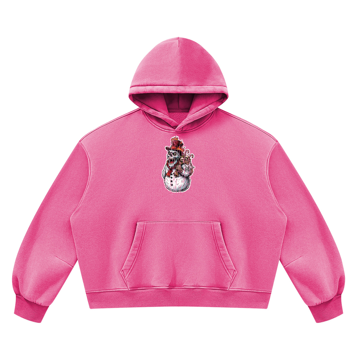 VoidMas Unisex Vintage Wash Boxy Fleece Hoodie