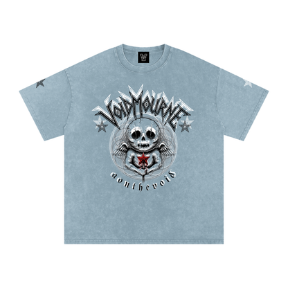 VoidMourne Snow Washed Oversized Cotton T-Shirt