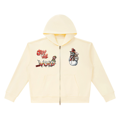 VoidMas Unisex Heavyweight Full Zip Boxy Hoodie