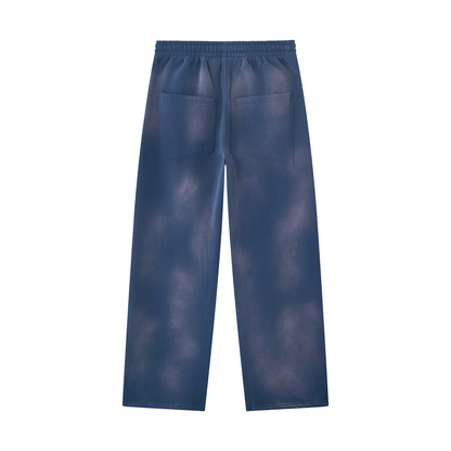 VoidMourne Unisex Sunfade Wide Leg Fleece Sweatpants