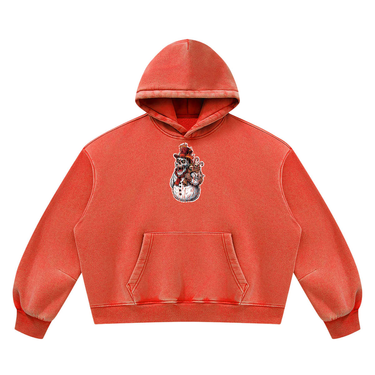 VoidMas Unisex Vintage Wash Boxy Fleece Hoodie