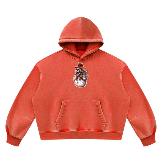 VoidMas Unisex Vintage Wash Boxy Fleece Hoodie