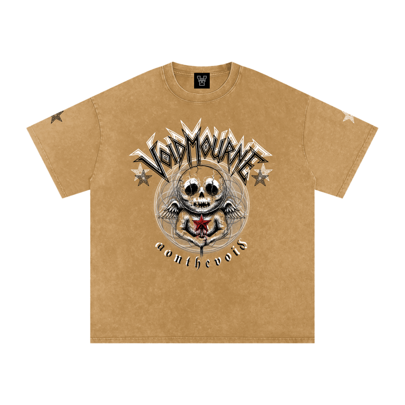 VoidMourne Snow Washed Oversized Cotton T-Shirt
