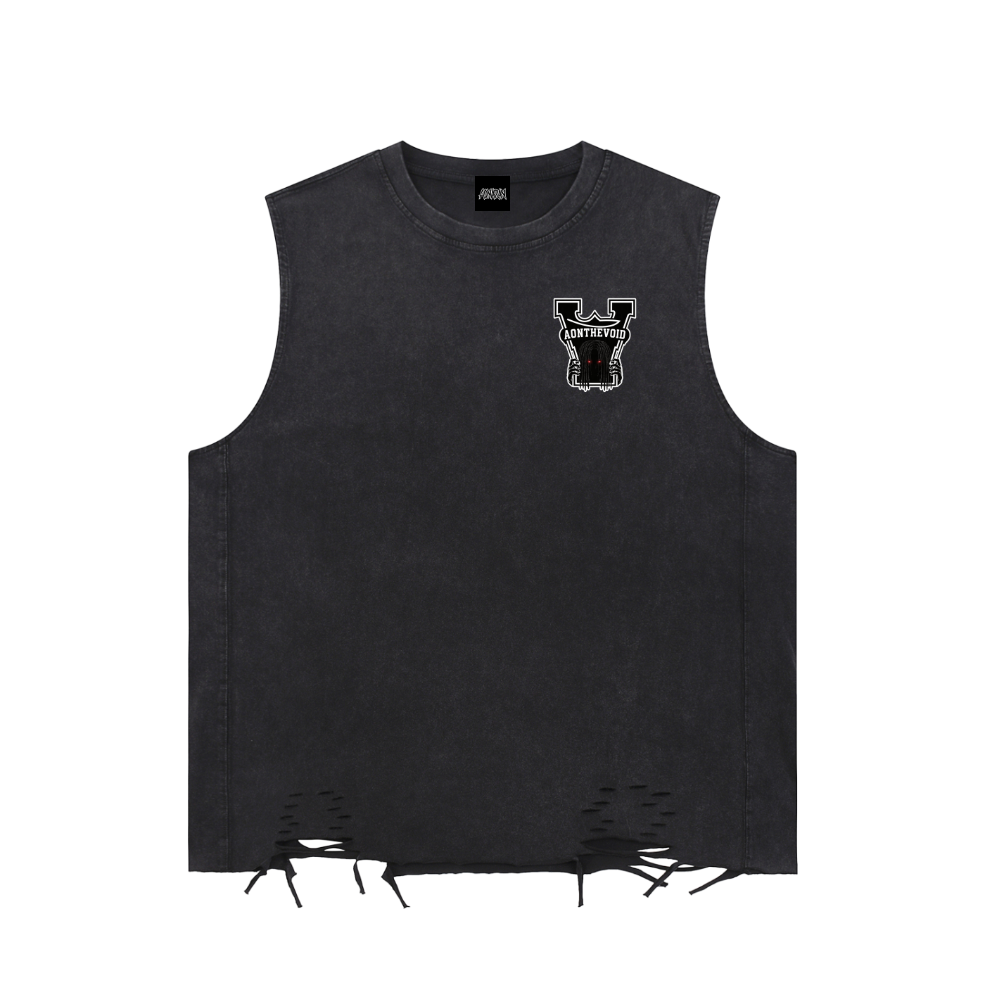 Snow Washed Raw-Hem Tank Top
