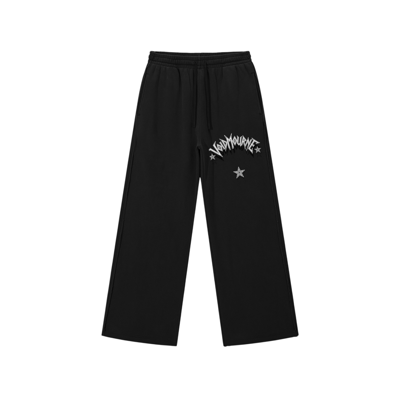 VoidMourne Snow Washed Raw Edge Sweatpants